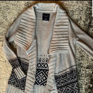 American Eagle Oatmeal open front cardigan XS